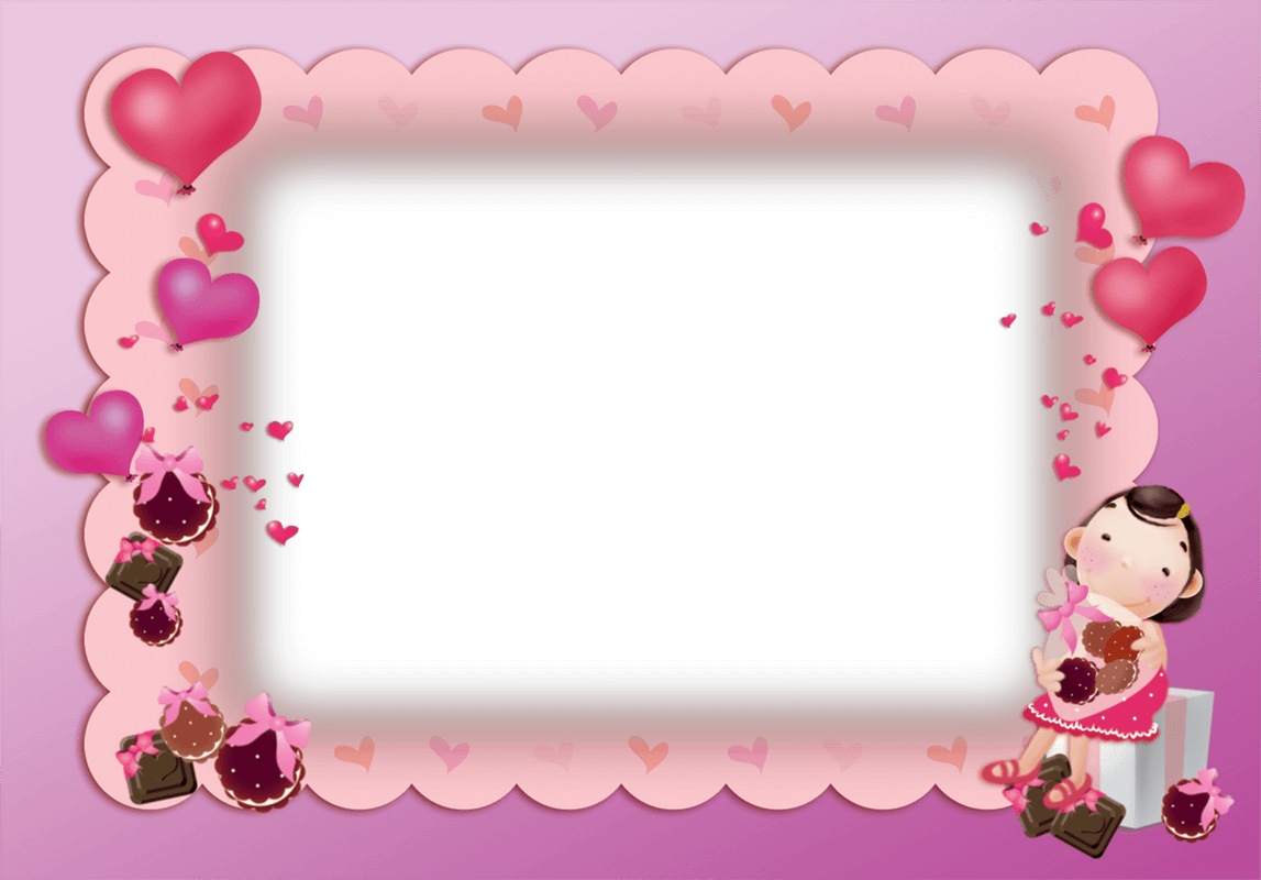 Marco Bonito de Color Rosa para San Valentin